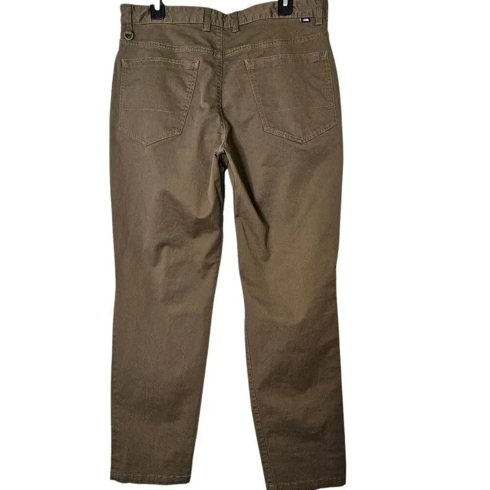 The North Face mens pants, olive green. Size 34. #802